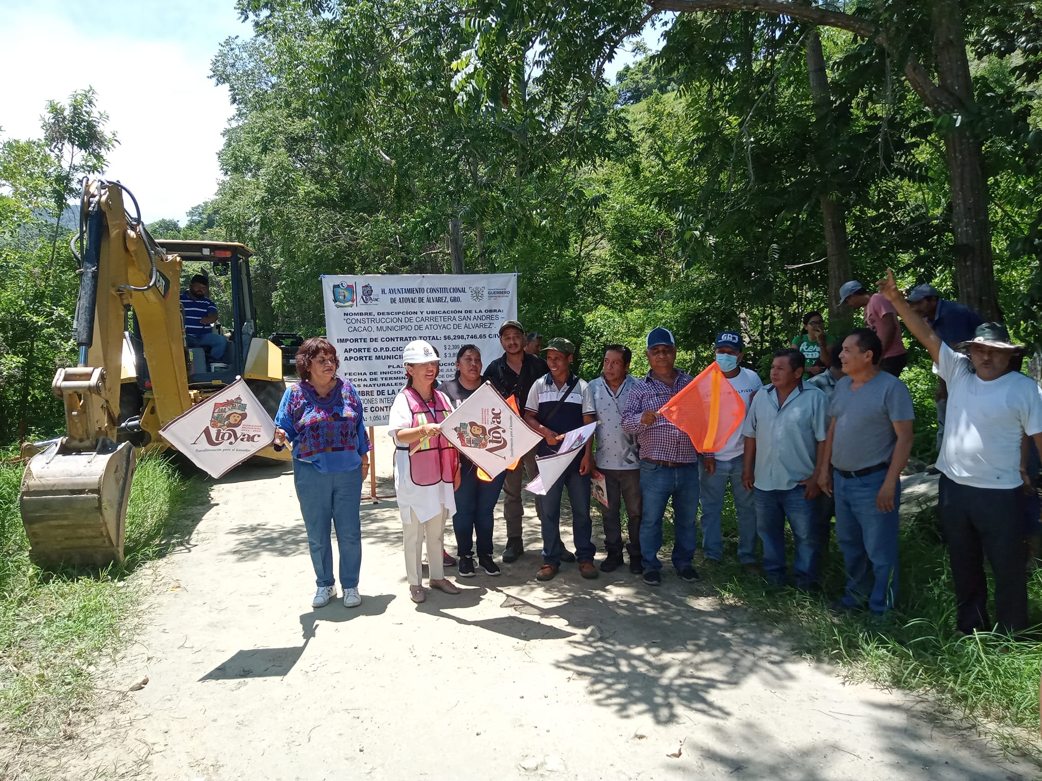 Arranca construcción de tramo carretero San Andrés – Cacao en Atoyac de Álvarez