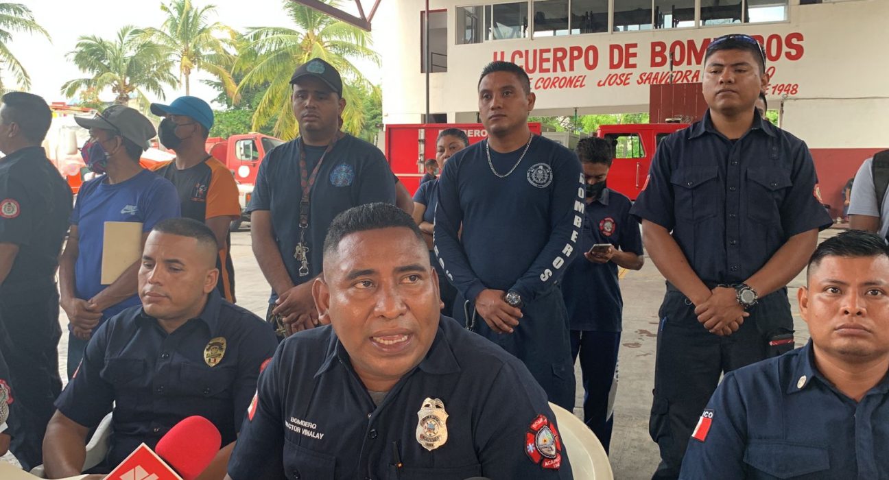 Bomberos de Acapulco denuncian falta de equipamiento