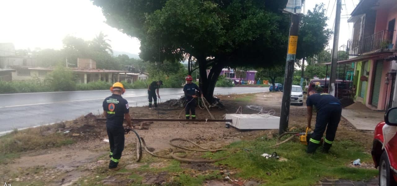 Implementa PC Guerrero acciones preventivas y realiza recorridos para evaluar y atender daños por Tormenta «Kay»