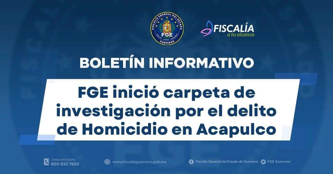 FGE inició carpeta de investigación por el delito de Homicidio en Metlapa, Iguala de la Independencia