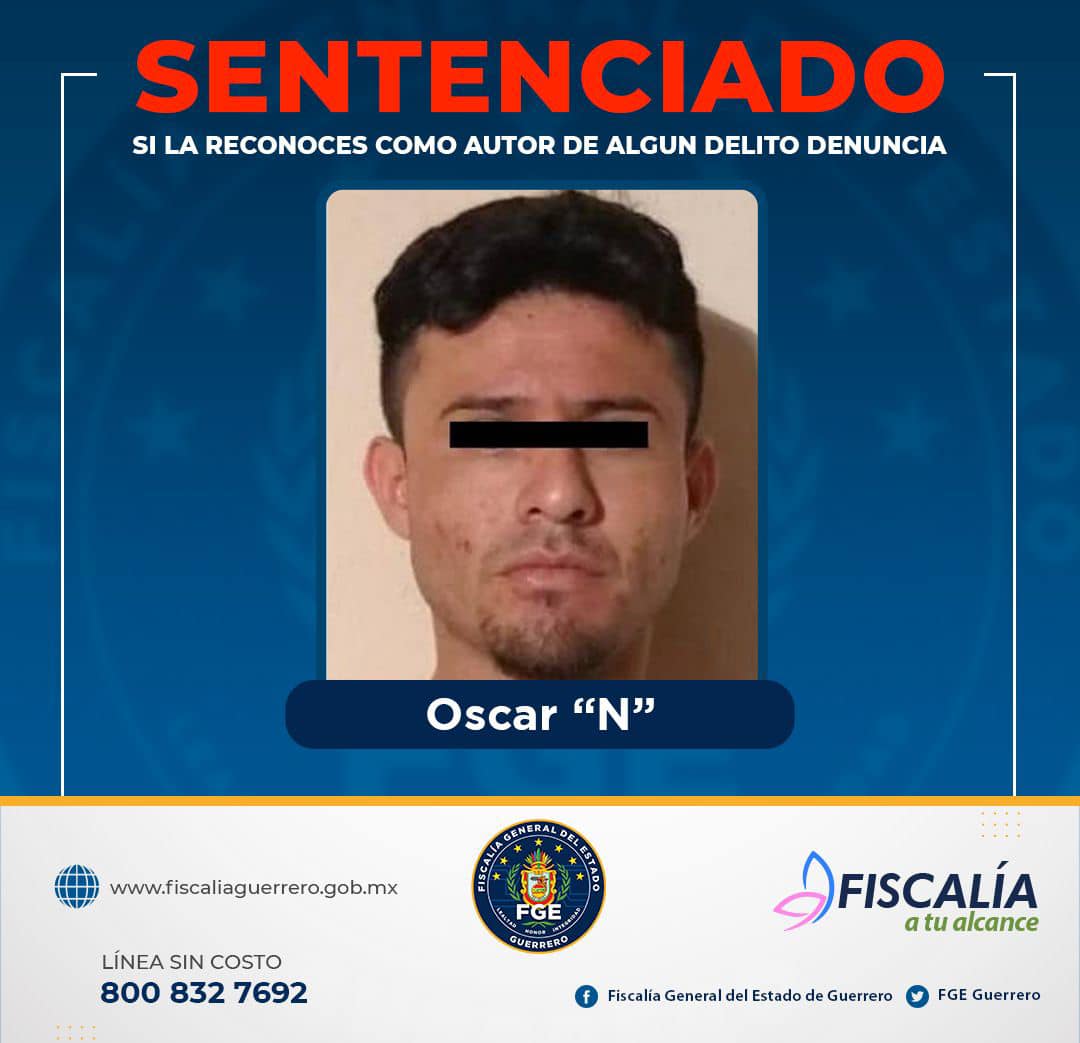 FGE logró sentencia condenatoria por el delito Homicidio Calificado en la puerto de Acapulco