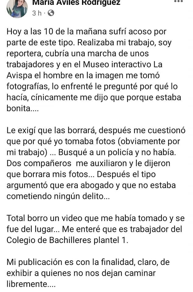 Reporteras protestan en las oficinas centrales del Cobach en Guerrero