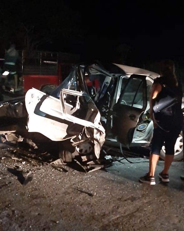 Aparatoso choque en Rincón de la Vía en Guerrero; deja un muerto y tres personas lesionadas