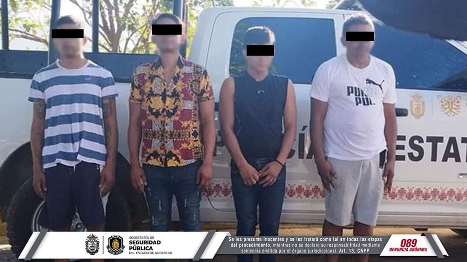 Detienen a cuatro personas en Ciudad Renacimiento en Acapulco; poseían drogas
