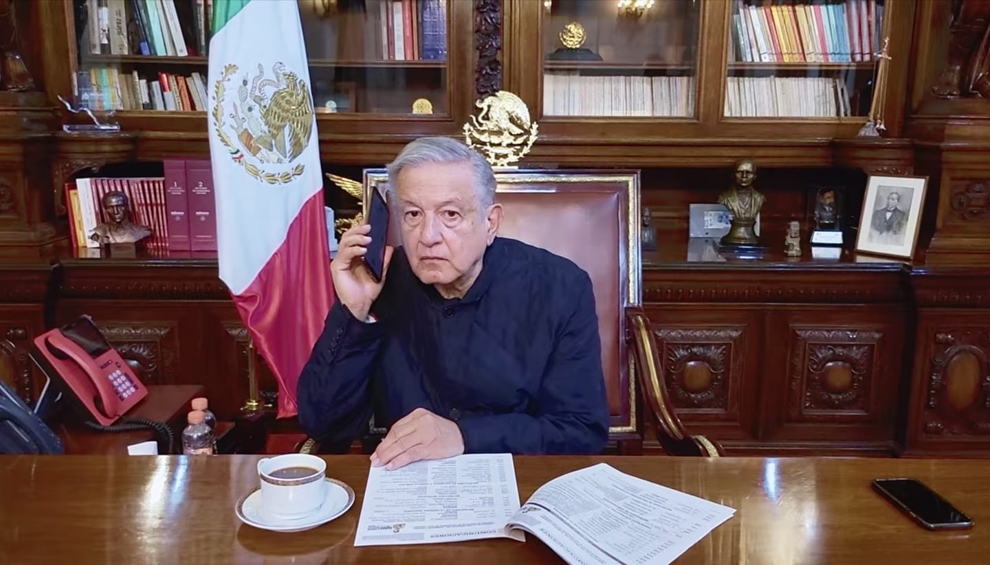 Informa Evelyn Salgado al presidente Andrés Manuel López Obrador saldo blanco preliminar por sismo de 6.0