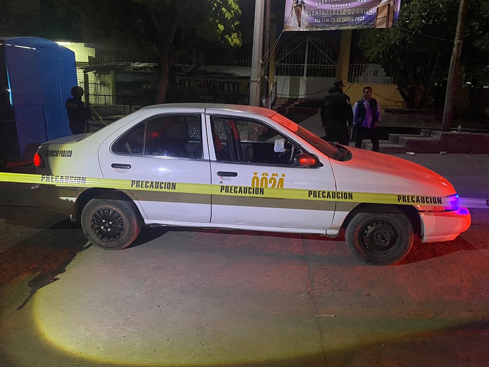 Asesinan a balazos a taxista en comunidad de Iguala