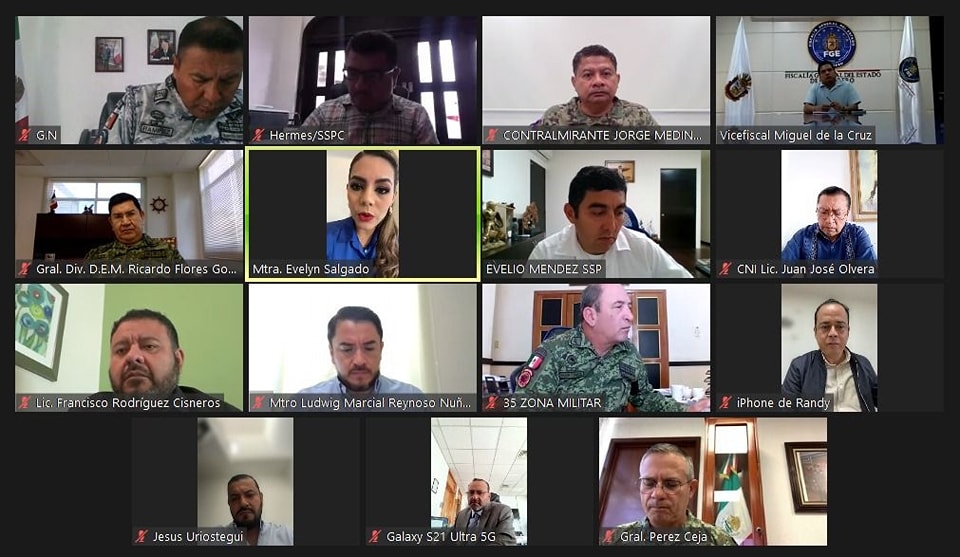 Reconoce Evelyn Salgado a la Mesa de Seguridad apoyo y compromiso con la Paz y seguridad de Guerrero