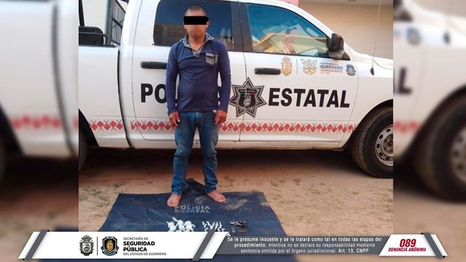 Detiene la Policía Estatal a un hombre en el municipio de Xochistlahuaca, en la Costa Chica de Guerrero
