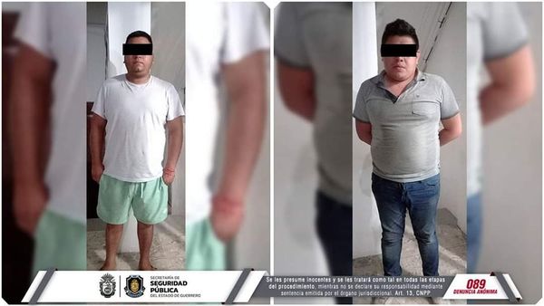 Policia Estatal y SEMAR detienen a sujetos armados en Tecpan de Galeana