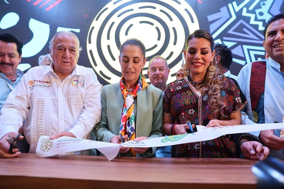 Inauguran la sala de exposición de stands del Tianguis Turístico 2023 y el pabellón Guerrero