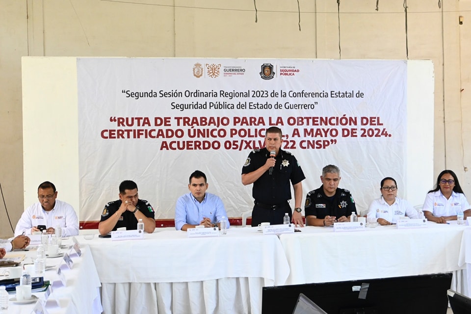 Gabriel Rebollar González presidió en Costa Grande, la Segunda Sesión Ordinaria de la Conferencia de Seguridad Pública Estatal