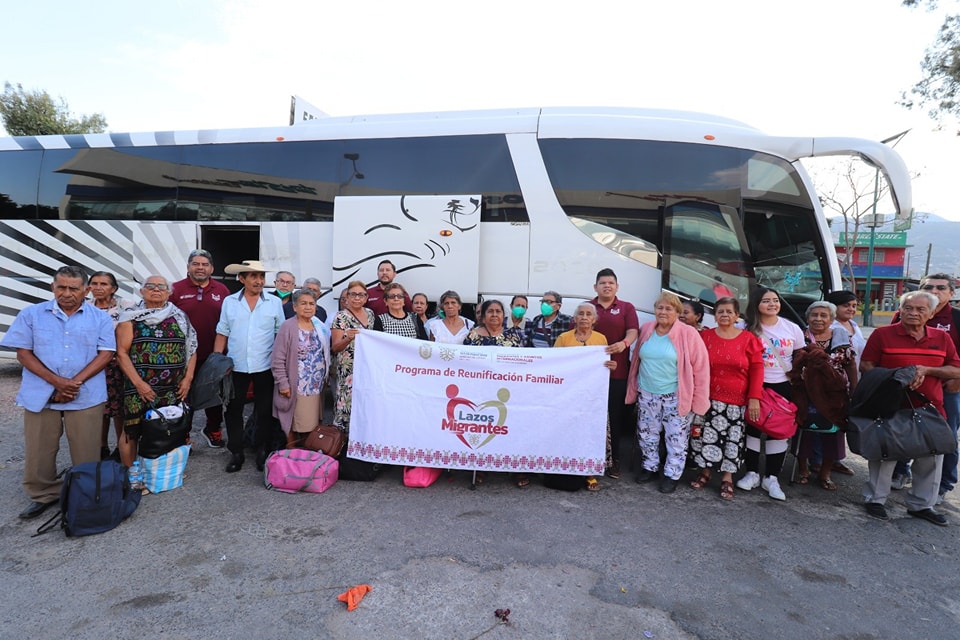 Con el programa “Lazos Migrantes”, 84 adultos mayores de Guerrero visitaron a sus familiares en EE.UU.