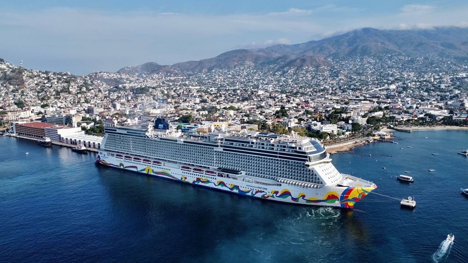 Llega el vigésimo crucero a Acapulco: Norwegian Cruise Line
