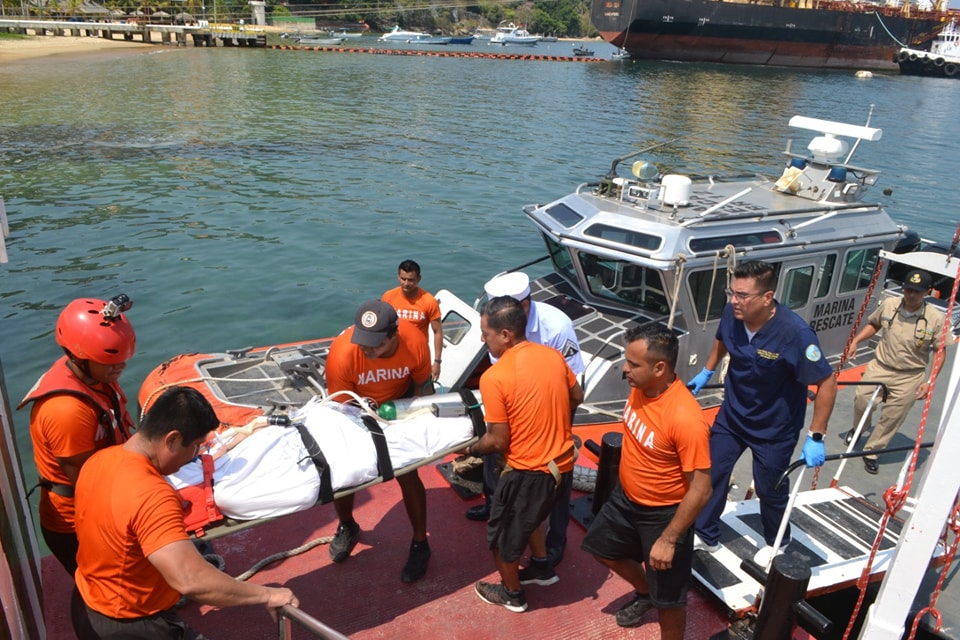 Secretaría de Marina realizó evacuación médica de crucero, en Acapulco
