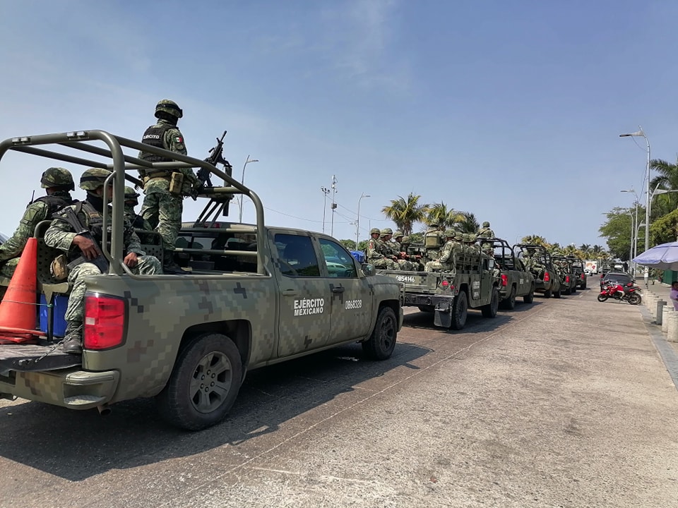 Llegan 200 efectivos del Ejército Mexicano para el reforzamiento de la seguridad en Acapulco
