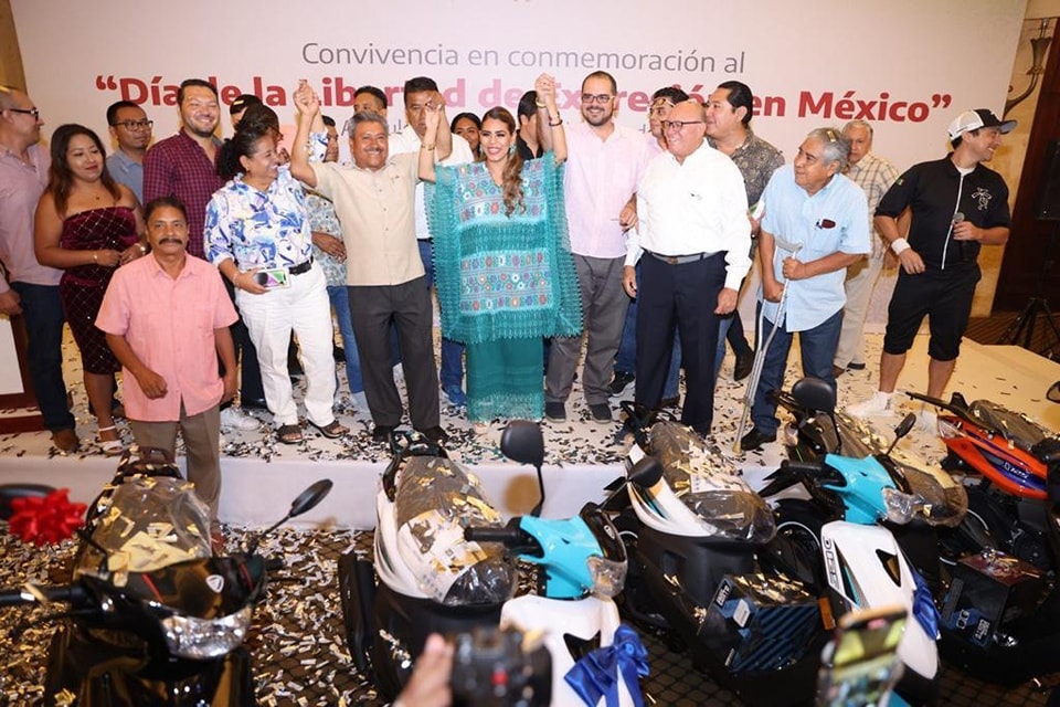 Se reúne la gobernadora con representantes de medios de comunicación de Guerrero en el marco del día de la Libertad de Expresión