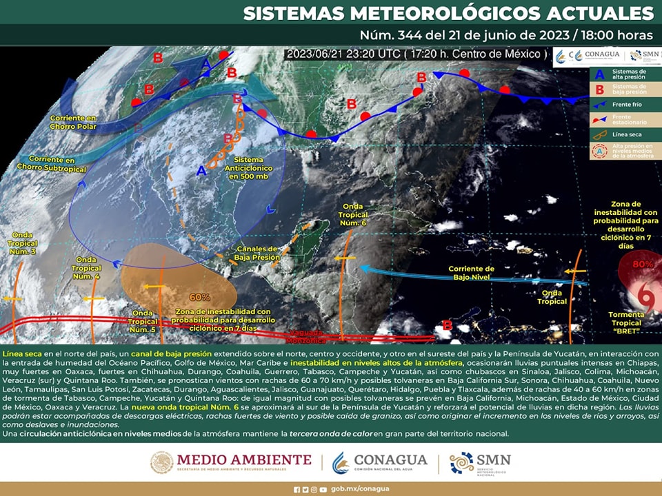 Canal de baja presión ocasionará lluvias en Acapulco durante las próximas horas