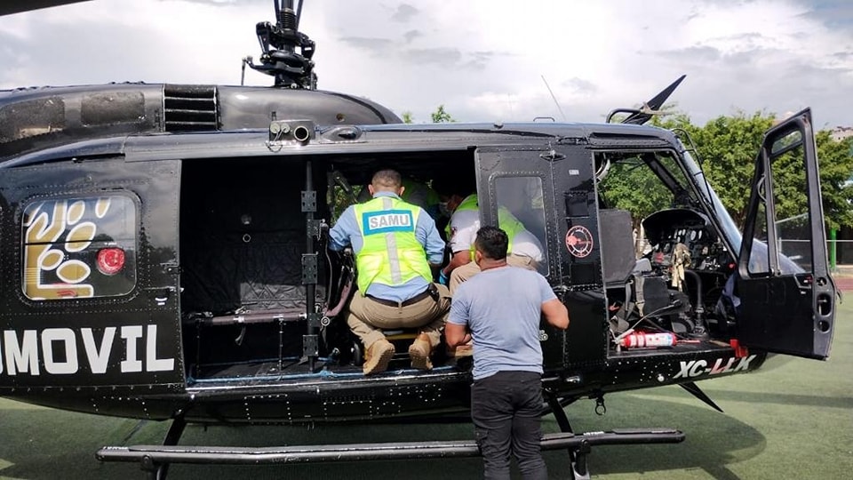 Trasladan vía aérea de Tlapa a Chilpancingo a menor herido, informa la SSG