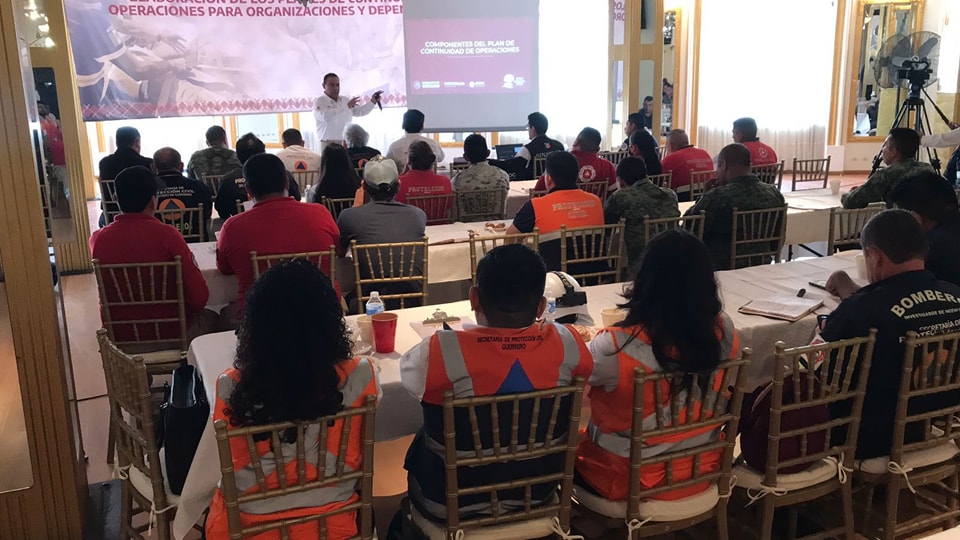 Gobierno de Guerrero capacita a autoridades municipales para elaborar planes de actuación ante desastres naturales