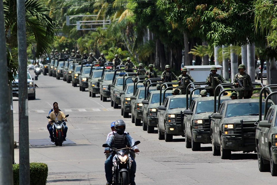 Refuerzan seguridad en Acapulco con la llegada de 360 efectivos del Ejército y Guardia Nacional