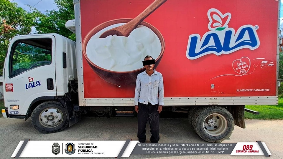 Detienen a individuo y recuperan vehículo robado en Acapulco