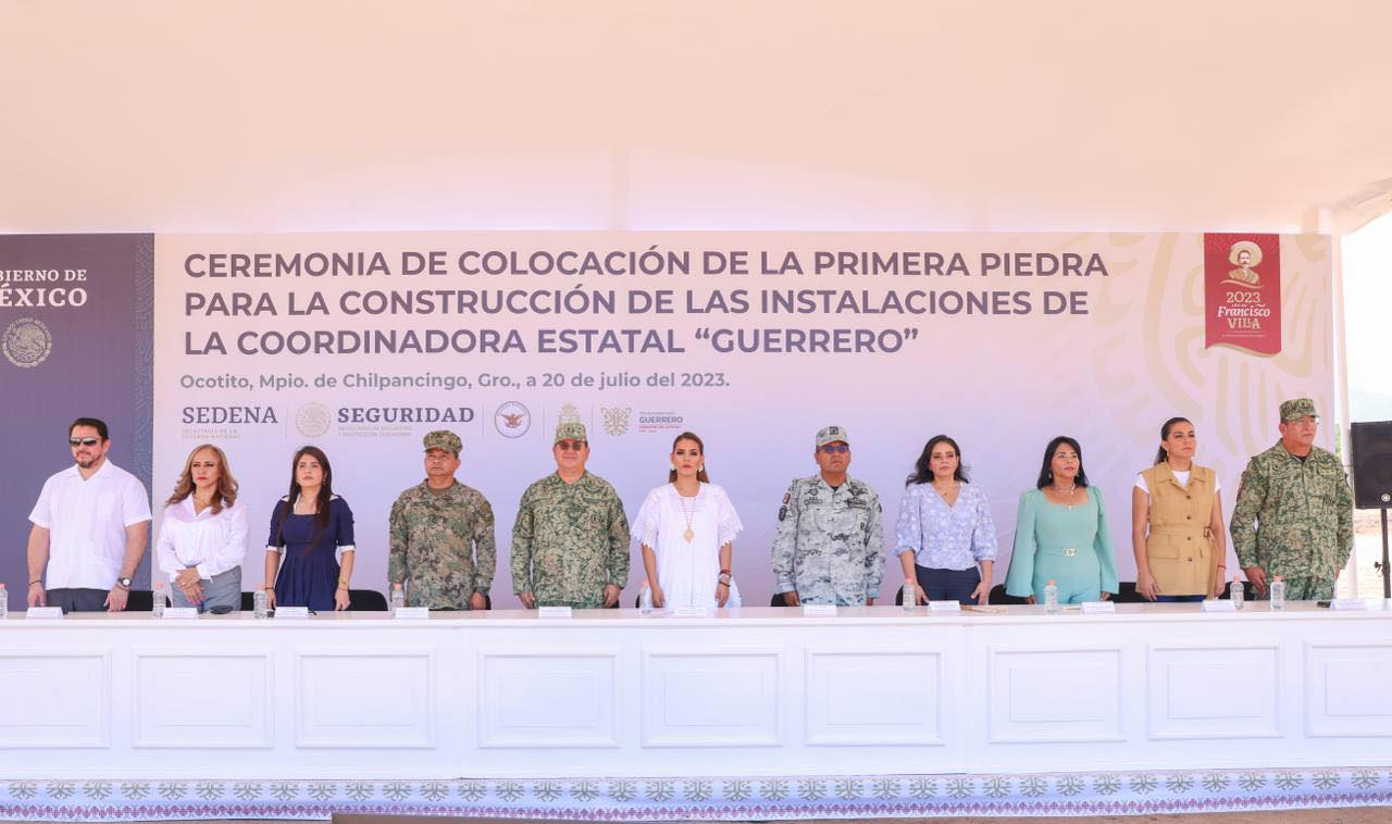Evelyn Salgado impulsa la construcción de la Coordinación Estatal de la Guardia Nacional en Guerrero