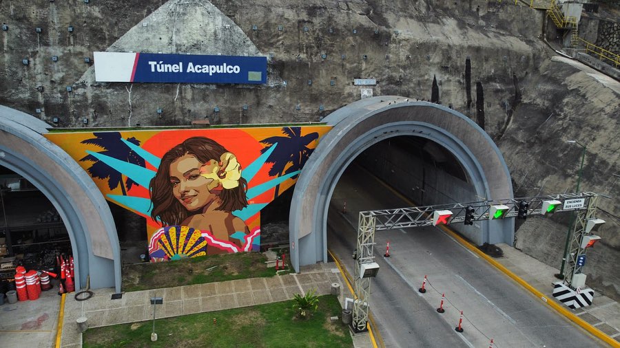 Maxitunel Acapulco Mural Elisa Rank