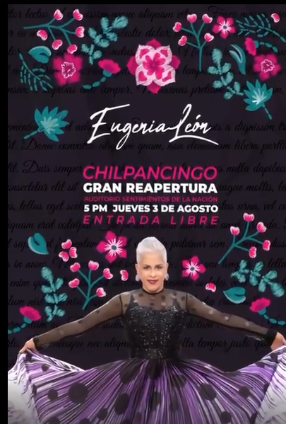 Reabre «Sentimientos de la Nación» con un concierto de Eugenia León
