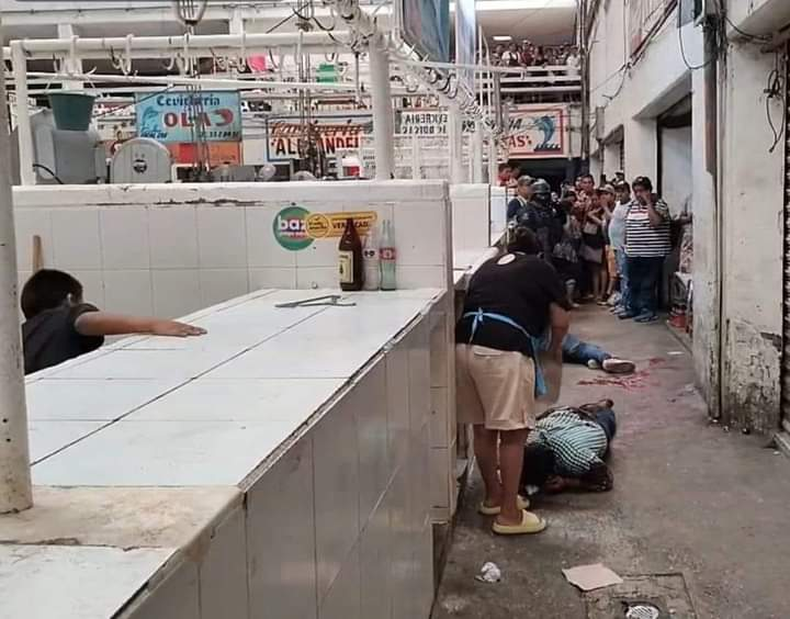 Tiroteo en el mercado municipal Adrián Castrejón deja tres muertos y un herido
