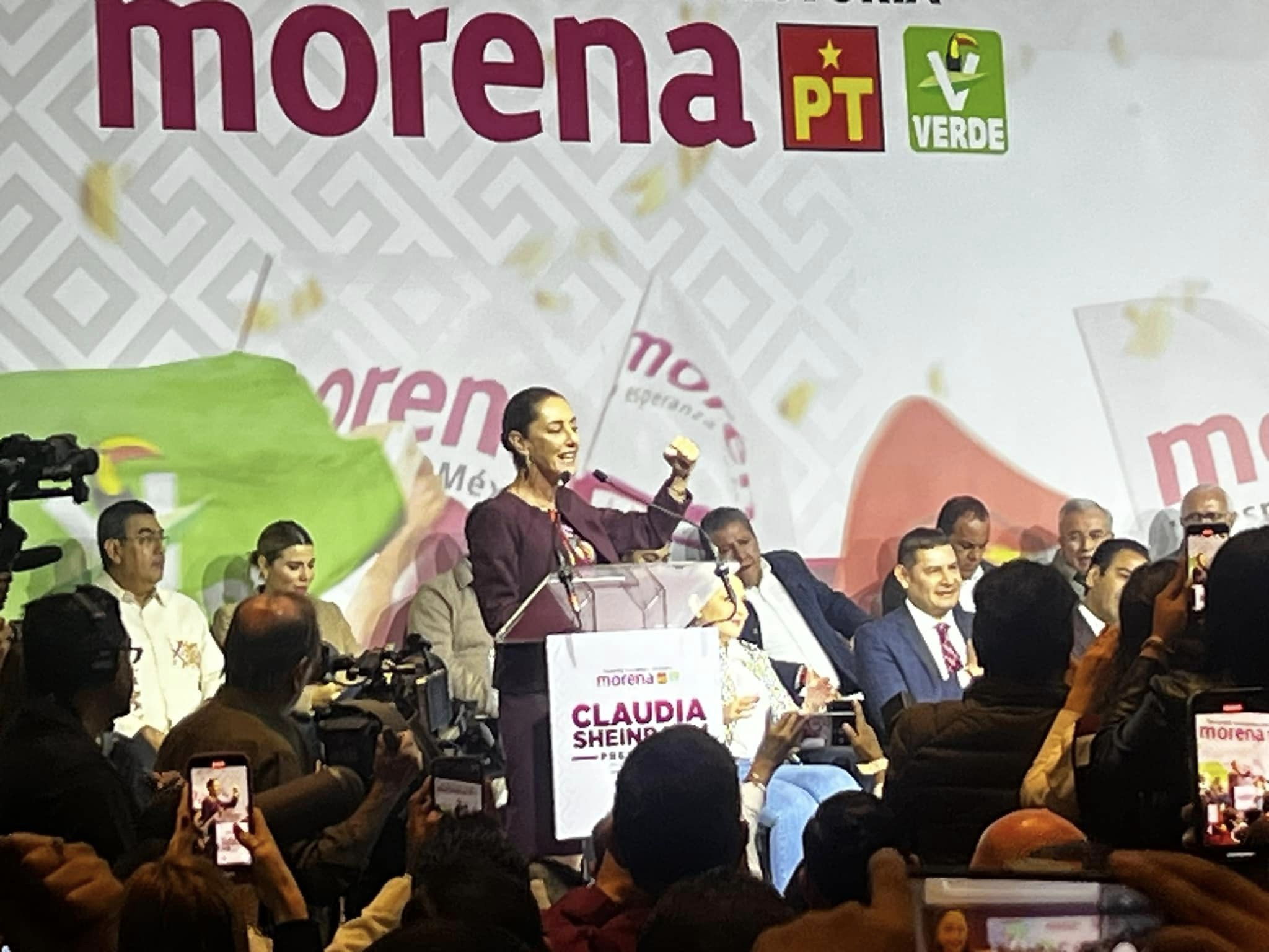Claudia Sheinbaum se registra como precandidata única para la presidencia de México