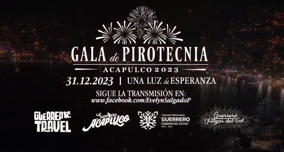 «Una Luz de Esperanza», Acapulco despide el 2023 con gala pirotécnica de renombre internacional