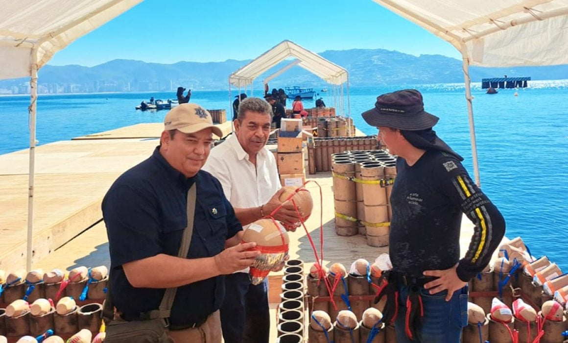 Realizan dispositivo de seguridad para el espectáculo pirotécnico de fin de año en Acapulco