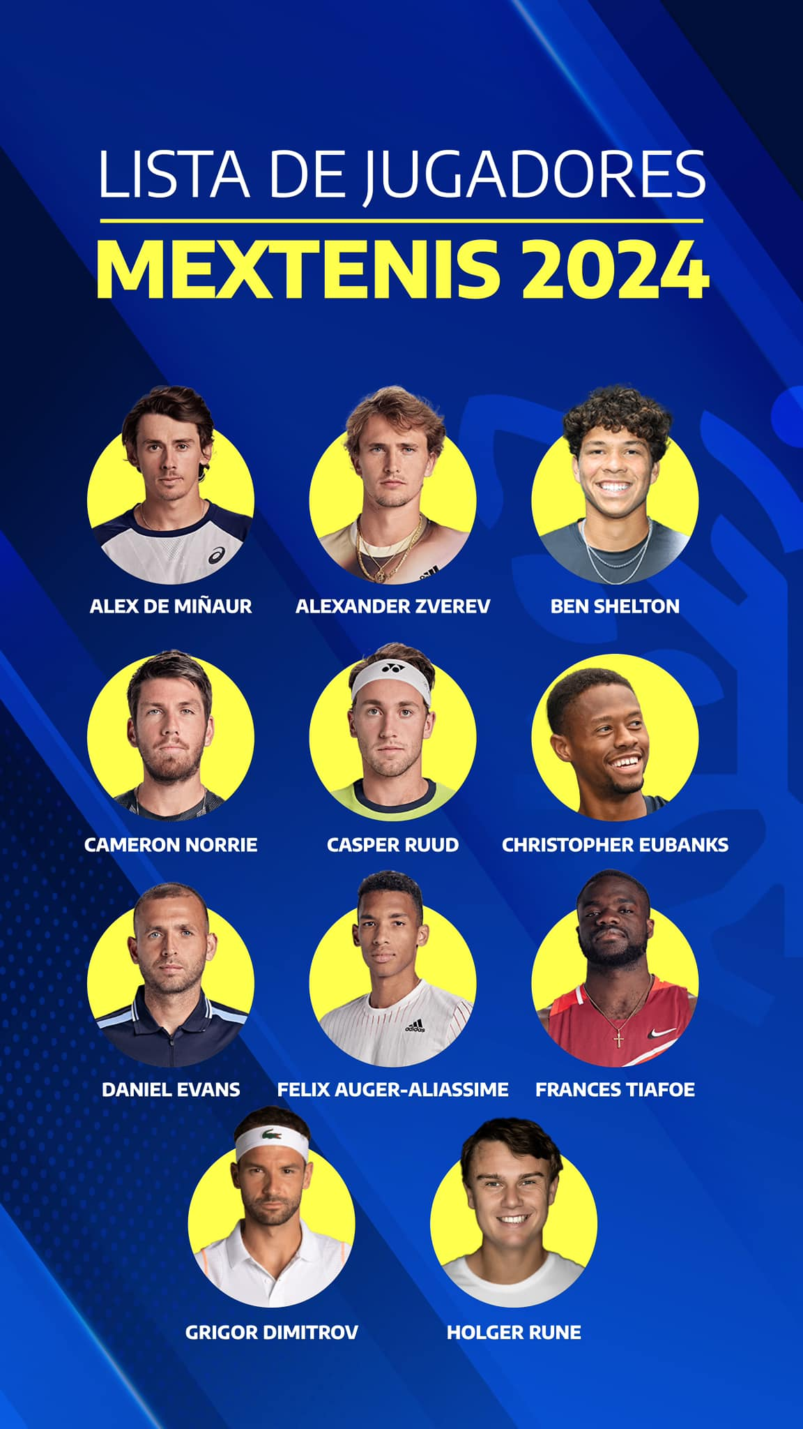 Acapulco se prepara para el Abierto Mexicano de Tenis 2024, once jugadores del Top 20 confirmados