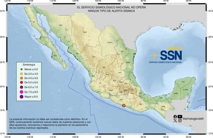 Gobierno Municipal de Acapulco informa sobre sismo de 4 grados anoche