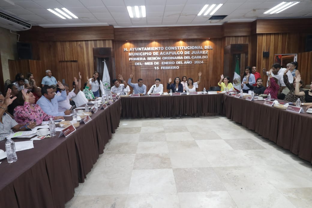 Gobierno de Acapulco aprueba importantes acuerdos en la Primera Sesión Ordinaria del Cabildo del 2024