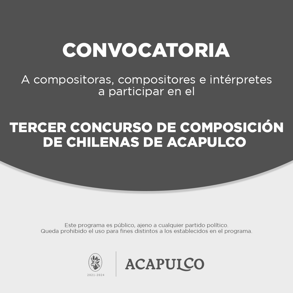 Se abre tercer concurso de composición de chilenas dedicadas a Acapulco