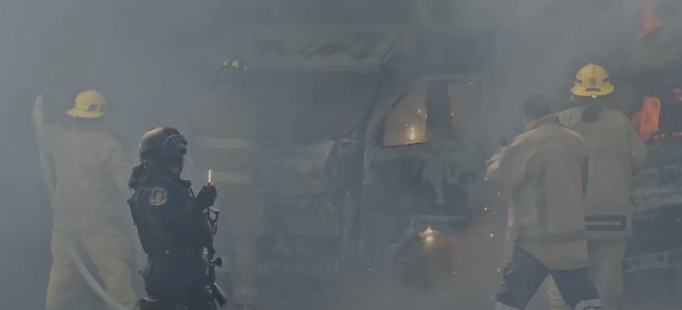 Ataque incendiario a transporte público desata despliegue policial en Chilpancingo, Guerrero