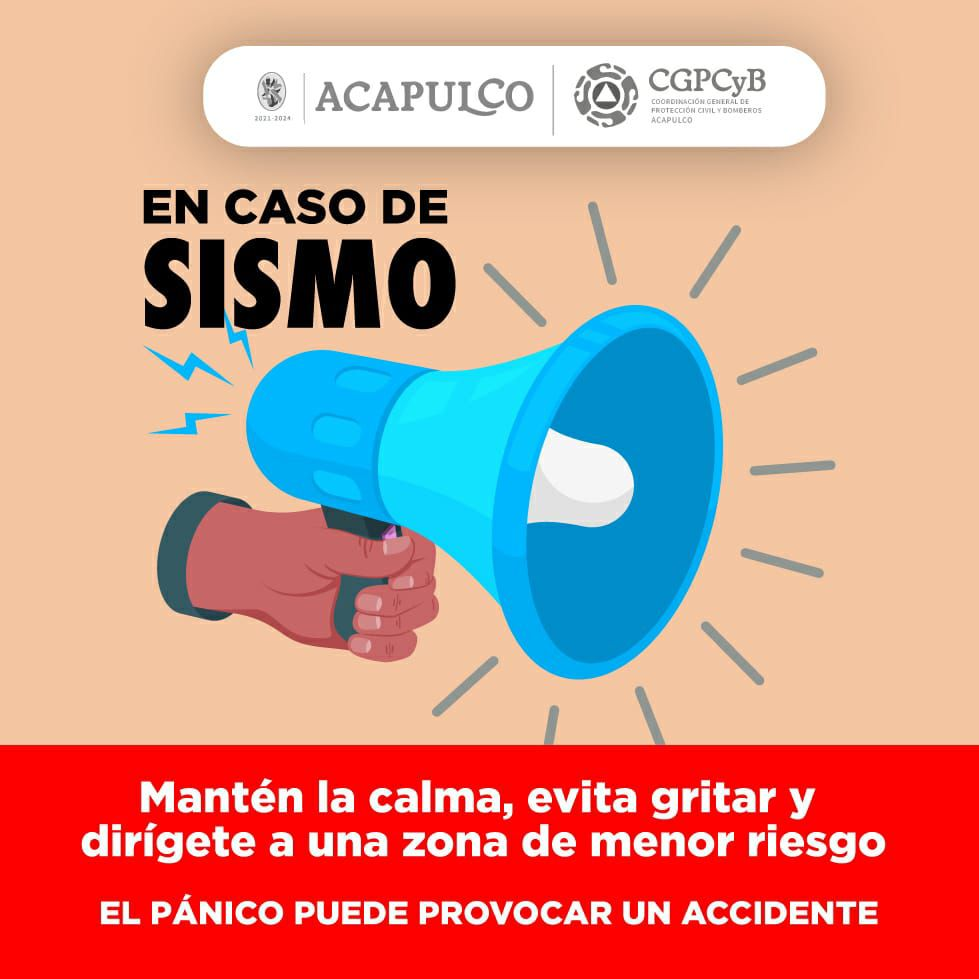 Recomendaciones del Gobierno Municipal ante un sismo o réplicas