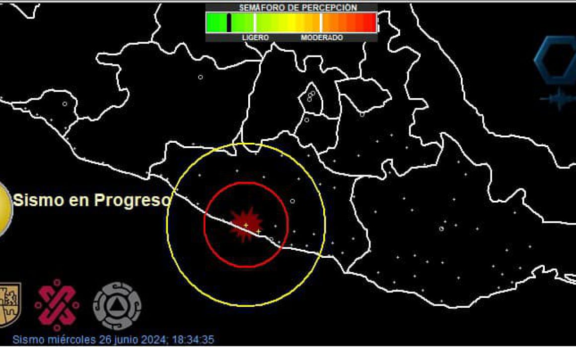 Se percibe temblor de magnitud 4.1 en la costa grande de Guerrero