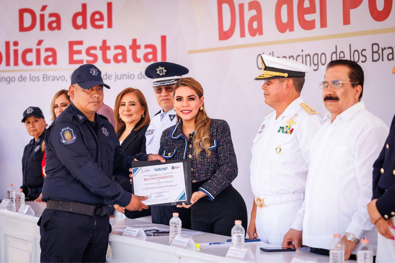 Gobernadora Evelyn Salgado conmemora el Día del Policía en Guerrero