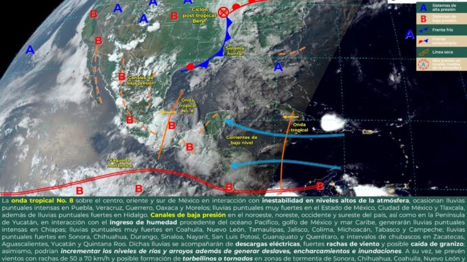 Exhorta gobierno municipal a tomar precauciones ante continuación de lluvias
