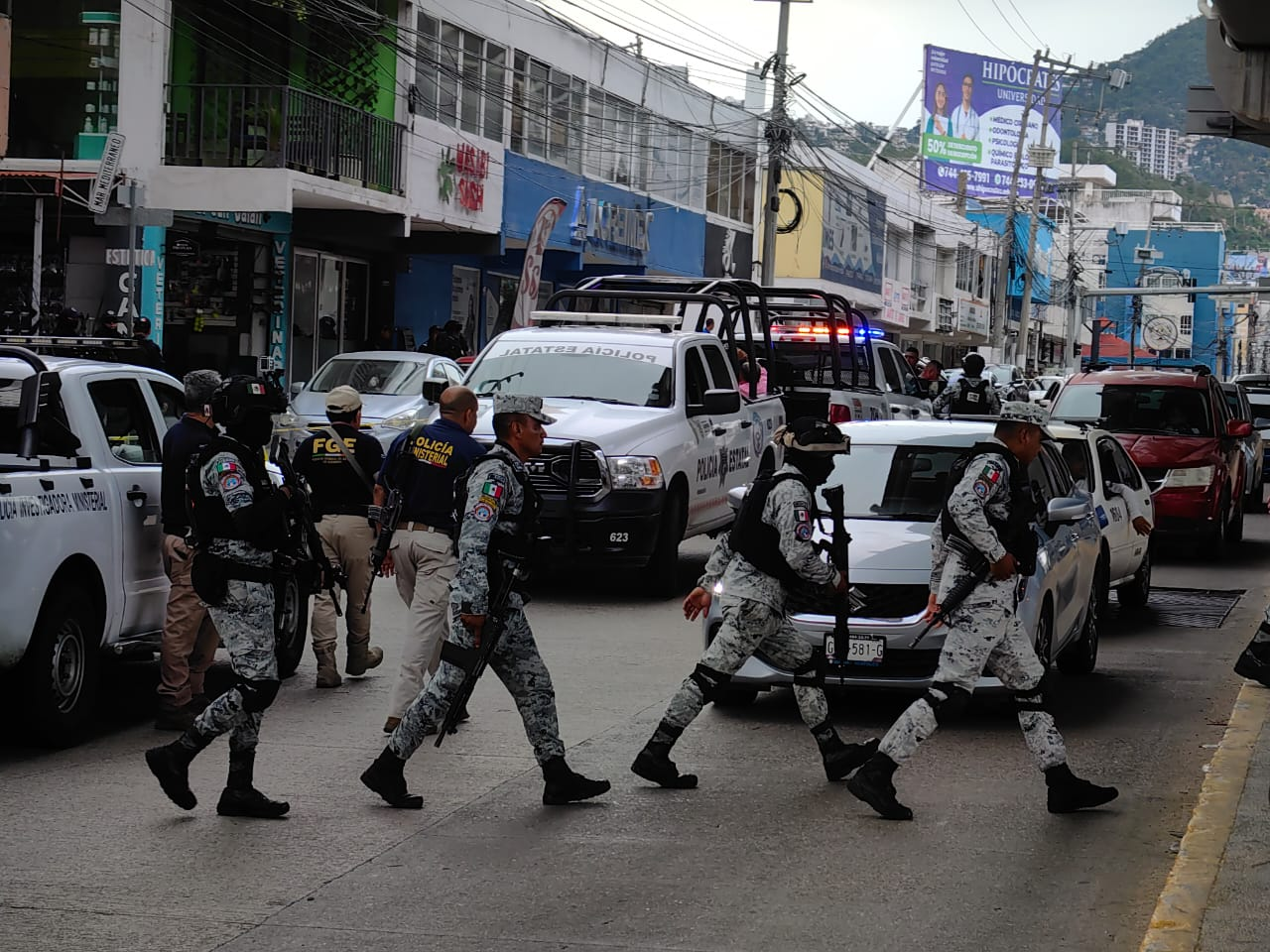 Ataque armado en Acapulco deja un muerto y un detenido en avenida Cuauhtémoc