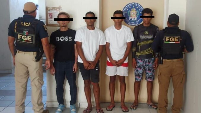 Detienen a cuatro presuntos delincuentes en Acapulco