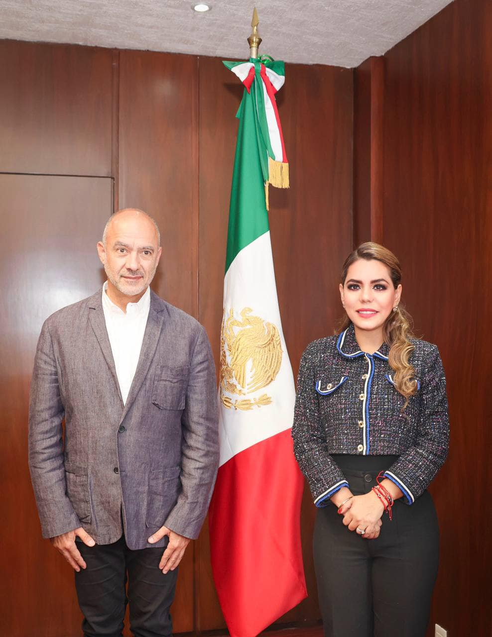 Gobernadora Evelyn Salgado Pineda se reúne con próximo secretario de Infraestructura para impulsar proyectos en Guerrero