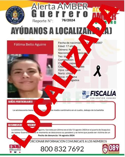 Localizan restos de adolescente Estadounidense en Acapulco la habían reportado como desaparecida