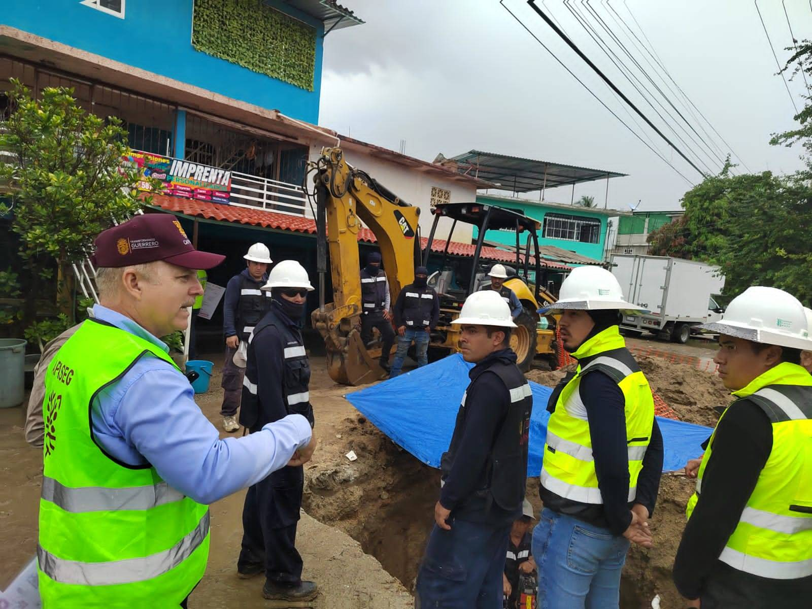 Avanza en un 45% la rehabilitación de los sistemas Papagayo I y II en Acapulco