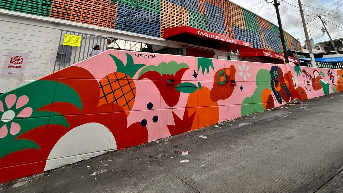 Fernanda Oms revitaliza el Mercado de la Progreso con un mural que celebra la tradición acapulqueña