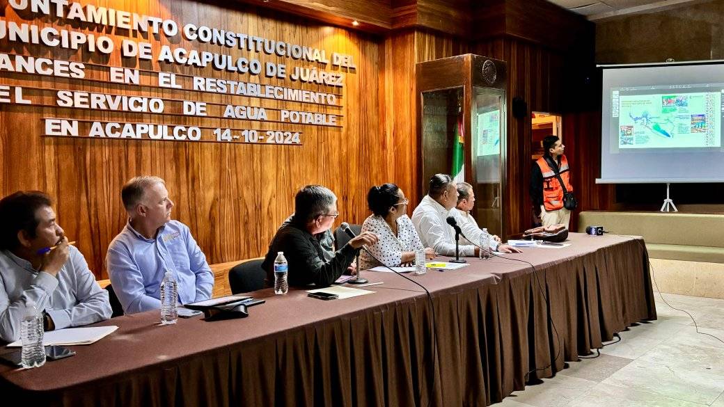 Gobierno municipal presentan avances en el abastecimiento de agua en Acapulco
