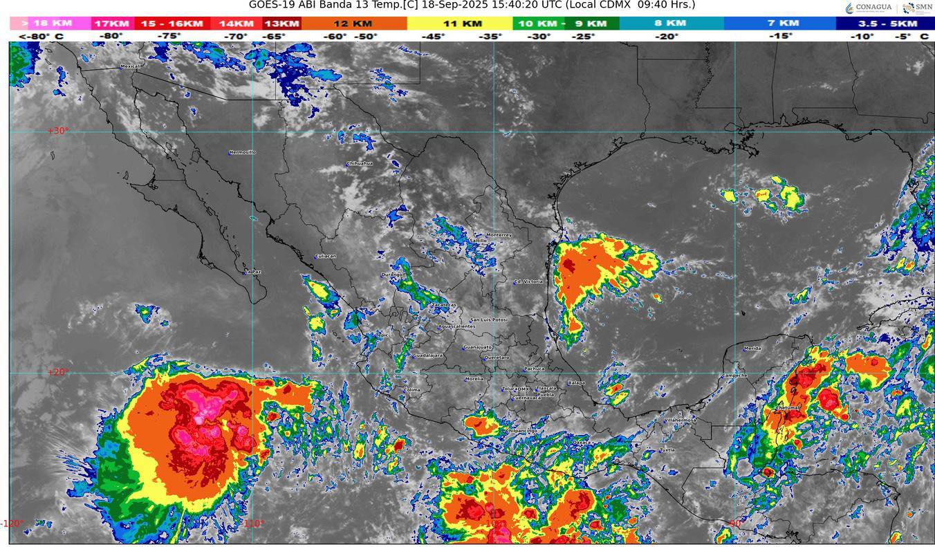 Prevén lluvias ligeras a moderadas en Guerrero este jueves