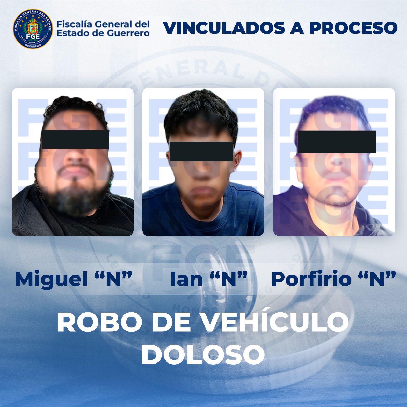 FGE Guerrero logra vinculación a proceso por robo de vehículo doloso en Acapulco